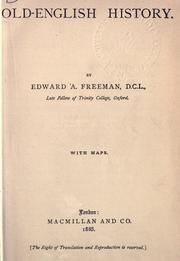 Front cover of Old-English history by Edward Augustus Freeman
