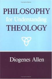 Front cover of Philosophy for understanding theology by Diogenes Allen