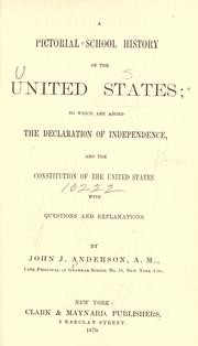 Front cover of A pictorial school history of the United States by John J. Anderson