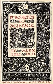 Cover of Introduction to science by Alex Hill