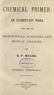 Cover of Chemical primer by S. P. Meads