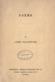 Cover of Poems by James Ballantine