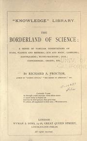 Front cover of The borderland of science by Richard A. Proctor