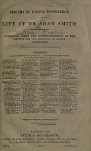 Front cover of Life of Dr. Adam Smith by William Draper