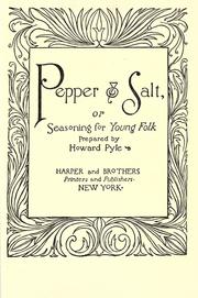 Cover of Pepper & salt by Howard Pyle