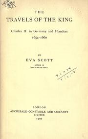 Front cover of The travels of the King by Eva Scott