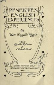 Front cover of Penelope's English Experiences by Kate Douglas Smith Wiggin