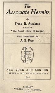 Cover of The associate hermits by Frank R. Stockton