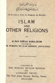 Cover of Islam and other religions by Al-Hajj Khwaja Kamal-ud-Din by Khwaja Kamal-ud-Din