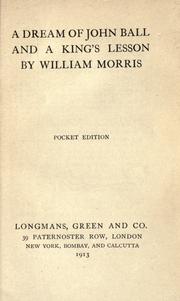 Front cover of A Dream of John Ball / A king's Lesson by William Morris