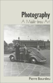 Front cover of Photography, a middle-brow art by Pierre Bourdieu