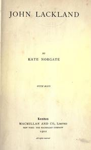 Cover of John Lackland by Kate Norgate