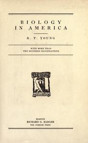 Front cover of Biology in America by R. T. Young