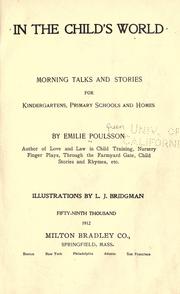 Front cover of In the child's world by Emilie Poulsson