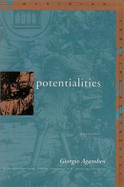 Cover of Potentialities by Giorgio Agamben
