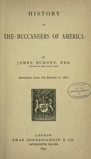 Front cover of History of the buccaneers of America by James Burney