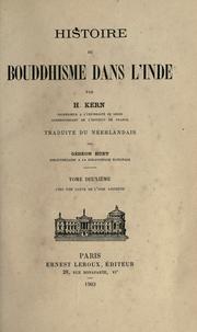 Front cover of Histoire du bouddhisme dans l'Inde by Kern, H.