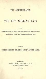 Front cover of The autobiography of the Rev. William Jay by Jay, William