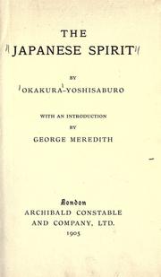 Front cover of The Japanese spirit by Okakura, Yoshisaburō