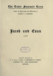 Cover of Jacob and Esau by Unknown