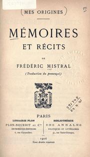 Cover of Moun espelido by Frédéric Mistral