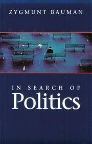 Front cover of In search of politics by Zygmunt Bauman