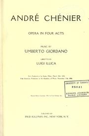 Cover of Andrea Chénier by Umberto Giordano