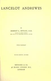 Cover of Lancelot Andrewes by Robert L. Ottley