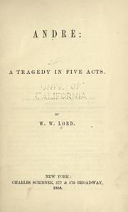 Cover of André by W. W. Lord