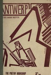 Cover of Antwerp by Ford Madox Ford