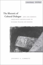 Front cover of The Rhetoric of Cultural Dialogue by Jeffrey Librett