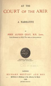 Cover of At the court of Amîr by John Alfred Gray