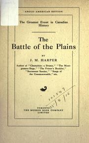 Front cover of The battle of the Plains by John Murdoch Harper