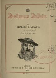 Cover of The Breitmann Ballads by Charles Godfrey Leland