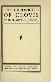 Cover of The Chronicles Of Clovis by Saki