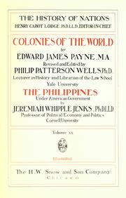 Front cover of Colonies of the world by Edward James Payne