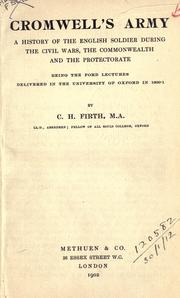 Cover of Cromwell's army by Firth, C. H.