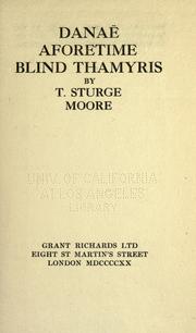 Cover of Danaë by T. Sturge Moore