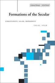 Front cover of Formations of the secular by Talal Asad