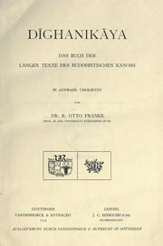 Cover of Dighanikaya, das Buch der langen Texte des buddhistischen Kanons by Rudolf Otto Franke