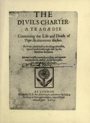 Cover of The divils charter by Barnabe Barnes