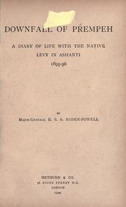 Front cover of The downfall of Prempeh by Robert Baden-Powell