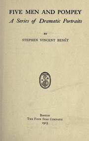 Front cover of Five men and Pompey by Stephen Vincent Benét