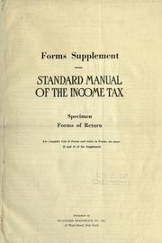 Cover of Forms supplement by Standard Statistics Company.