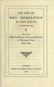 Front cover of The life of Mrs. Godolphin by John Evelyn