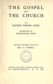 Cover of Evangile et l'Eglise by Alfred Firmin Loisy