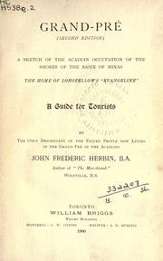 Cover of Grand-Pré by John Frederic Herbin