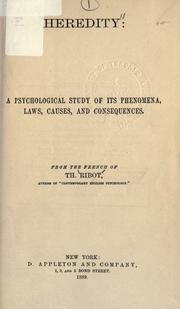 Cover of Heredity by Théodule Armand Ribot
