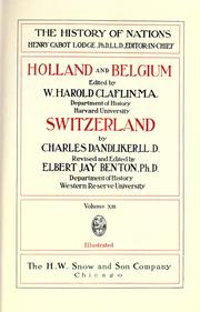 Cover of Holland and Belgium by Thomas Colley Grattan