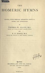Cover of The Homeric hymns by Όμηρος